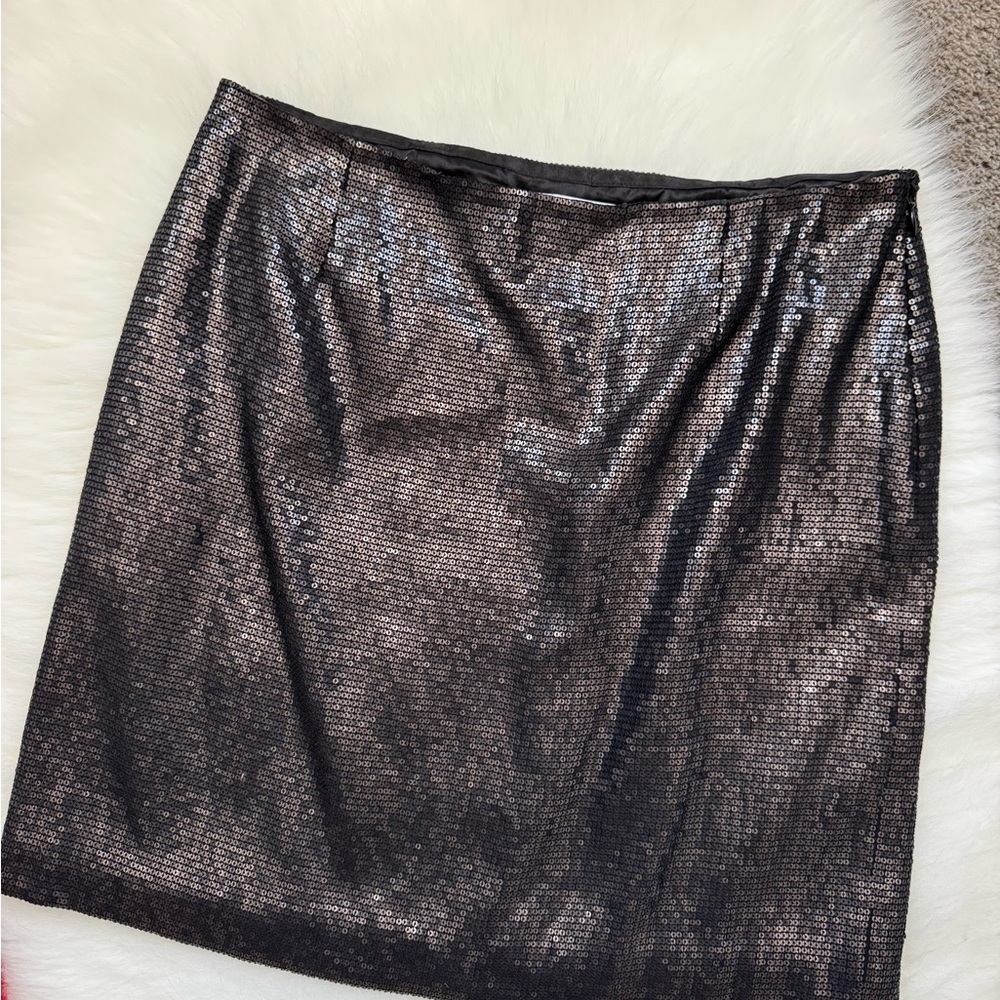 White House Black Market black sequin Skirt